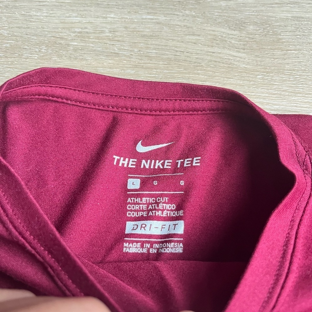 NIKE DRI-FIT Florida State University Seminoles Long Sleeve The Nike Tee SZ L - Picture 2 of 3